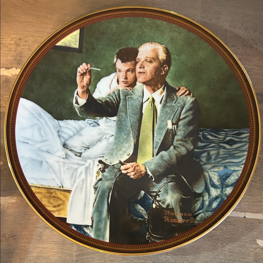 Vintage 1990 Norman Rockwell Collectors Plate “The Country Doctor”